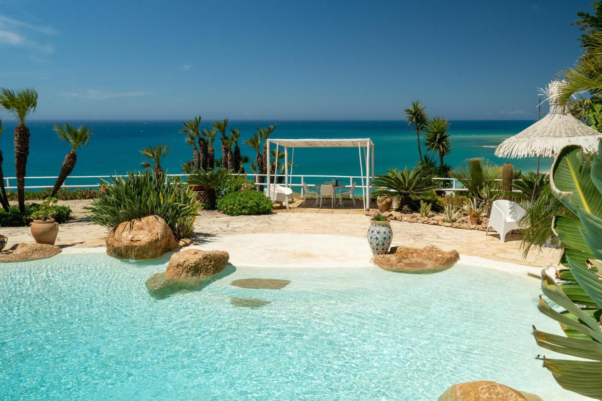 Casa Vacanze Verdemare Con Piscina 里贝拉 外观 照片